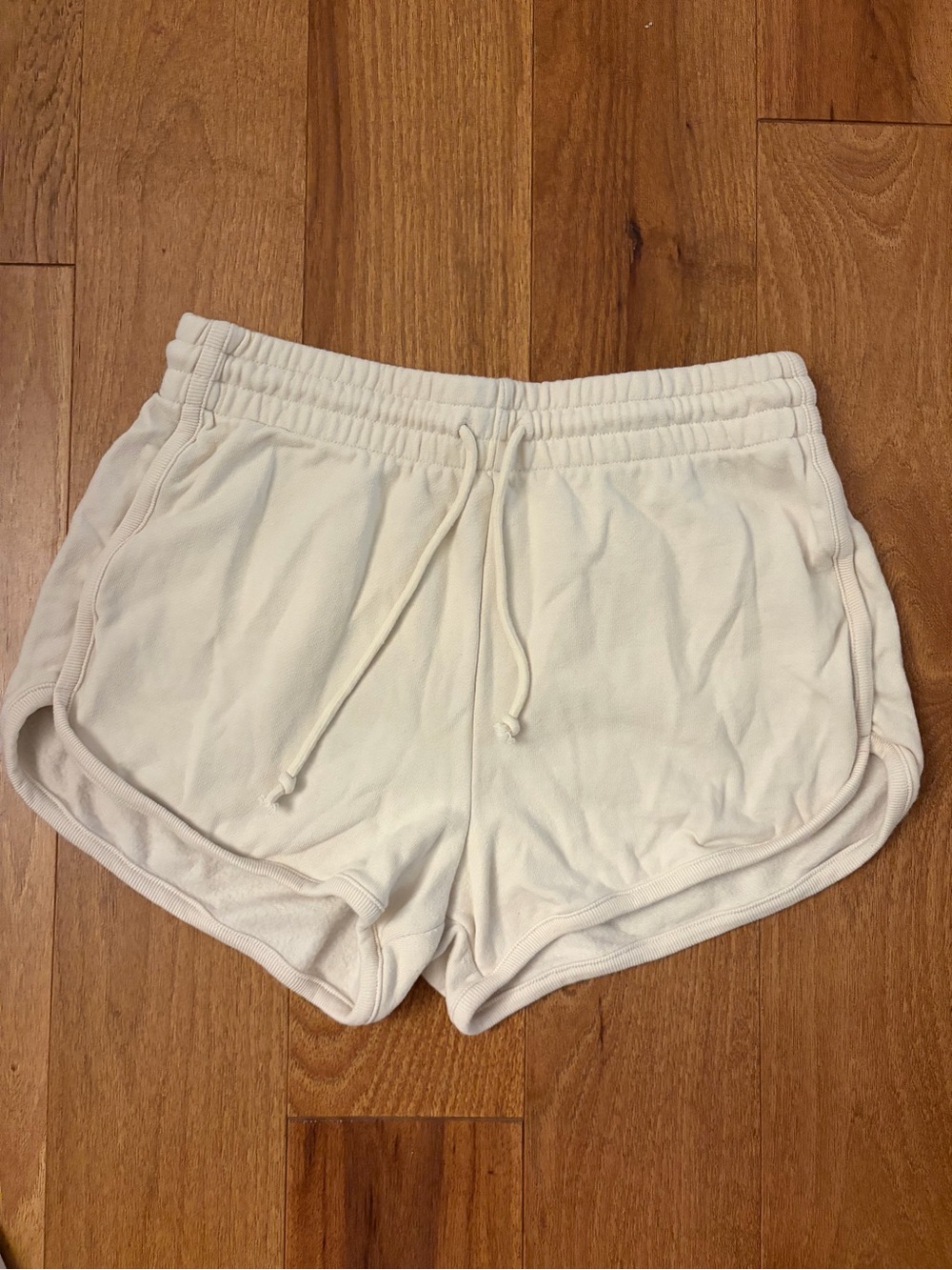 GAP Women's Cream Athletic Drawstring Shorts